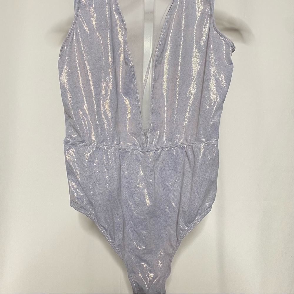 Victoria's Secret Lavender Glitter Bodysuit Sleeveless • M - Picture 2 of 6